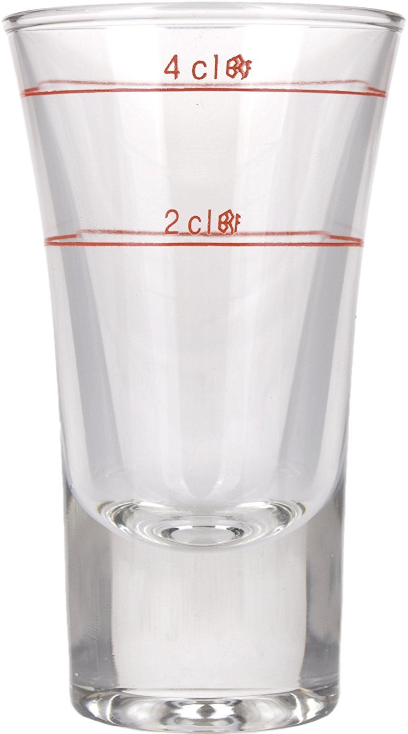 4cl Schnapsglas mit Sack's Destille Logo - Sack's Destille