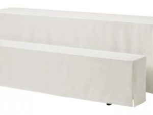 Biertischhusse 220x50CM weiss